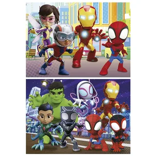 puzzel - 2 x 48 stuks - SPIDEY AMAZIN FRIENDS van Educa, editie Meerkleurig – doos 2 van 2