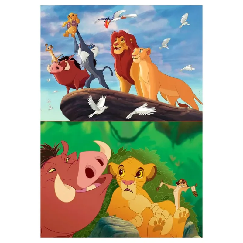 puzzel - 2 x 48 stuks - THE LION KING van Educa, editie Meerkleurig – doos 2 van 2
