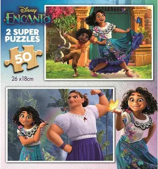 puzzel - 2 x 50 stuks - ENCANTO van Educa, editie Meerkleurig – doos 1 van 3