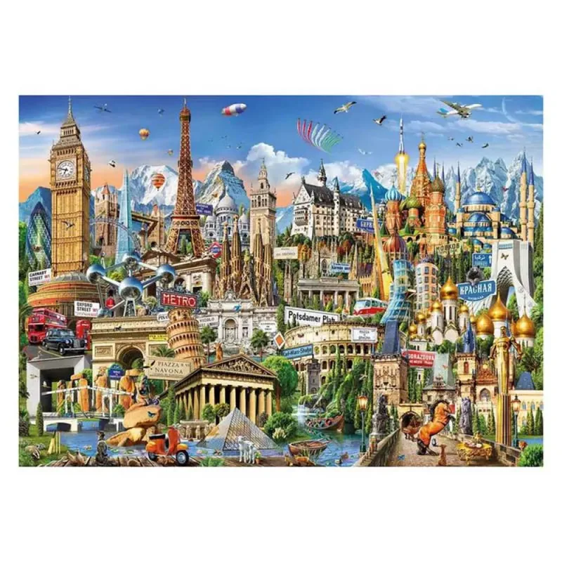 Puzzel - 2000 Stukjes - Europa - Legpuzzel van Educa, editie Meerkleurig – doos 2 van 2