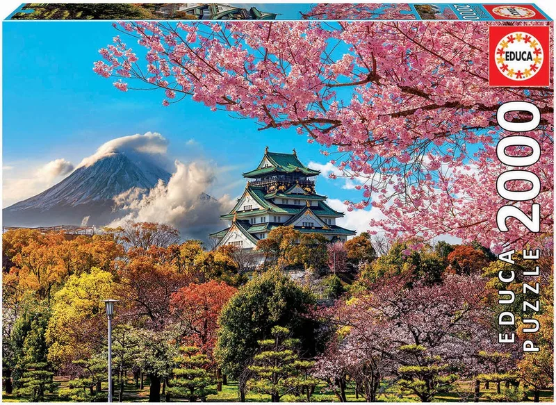 Puzzel - 2000 stukjes – Osaka kasteel – Legpuzzel van Educa, editie Meerkleurig – doos