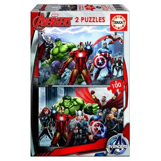 puzzel - 2x100 stuks - Avengers van Educa, editie Meerkleurig – doos 2 van 3