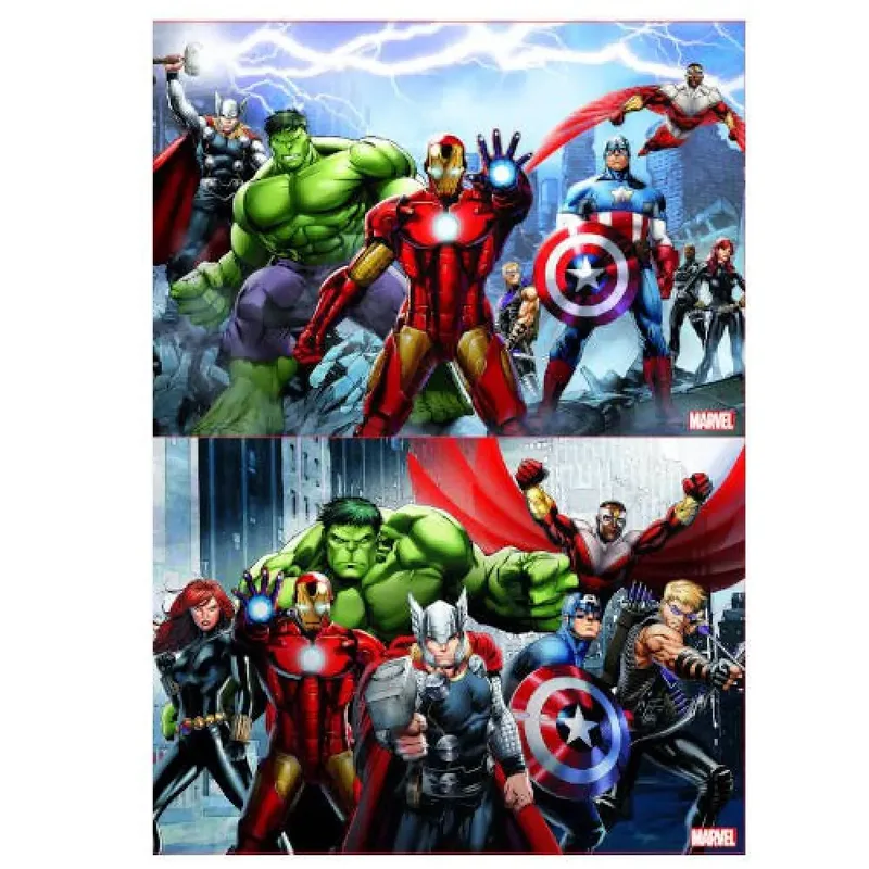 puzzel - 2x100 stuks - Avengers van Educa, editie Meerkleurig – doos 3 van 3