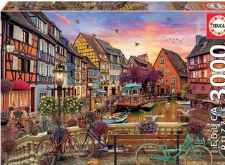 puzzel - 3000 Stukjes - Colmar - Legpuzzel från Educa, utgåva Flerfärgad – kartong 1 av 2