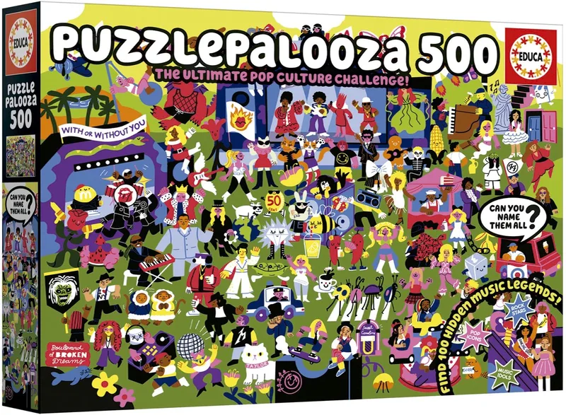 Puzzel - 500 stukjes - Palooza - Legpuzzel van Educa, editie Meerkleurig – doos