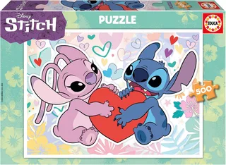 Puzzel - 500 stukjes - Stitch Disney - Legpuzzel from Educa, Multicolour edition – box 1 of 3