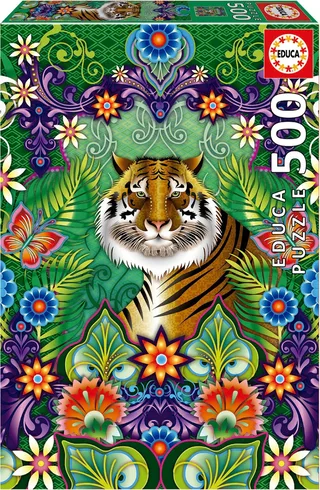puzzel - 500 stuks - BENGAALSE TIJGER from Educa, Multicolour edition – box 1 of 2
