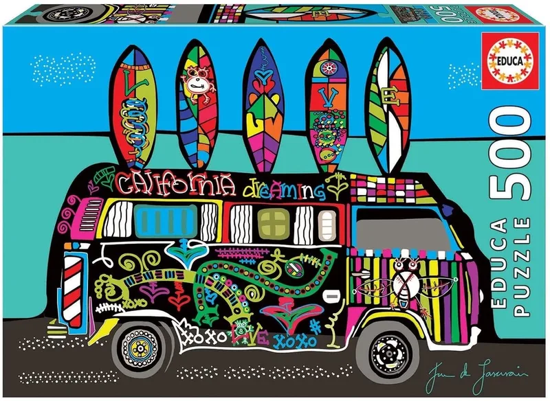 puzzel 500 stuks - California Dreaming van Educa – doos