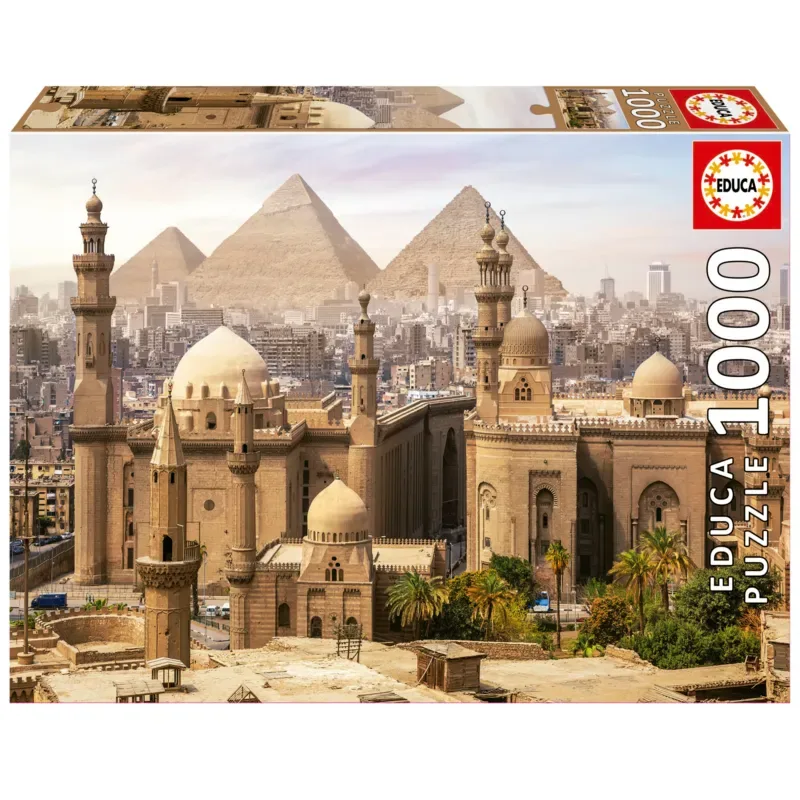 puzzel Cairo Egypte 1000 stukjes - legpuzzel volwassenen. van Educa, editie Meerkleurig – doos 2 van 2