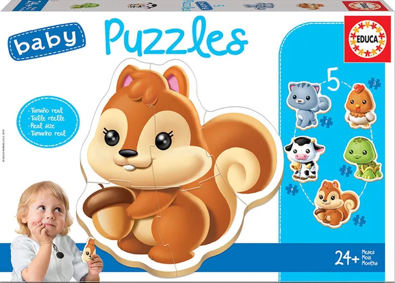 puzzel - dieren från Educa, utgåva Flerfärgad – kartong