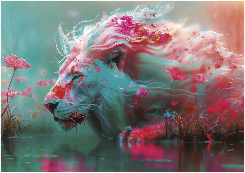 puzzel dieren - XXL Pieces King of Blossoms 500 stukjes. de Educa, édition Multicolore – boîte