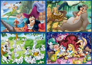puzzel - Disney classic multi - 4 puzzels 50-80-100-150 stukjes from Educa, Multicolour edition – box 2 of 2