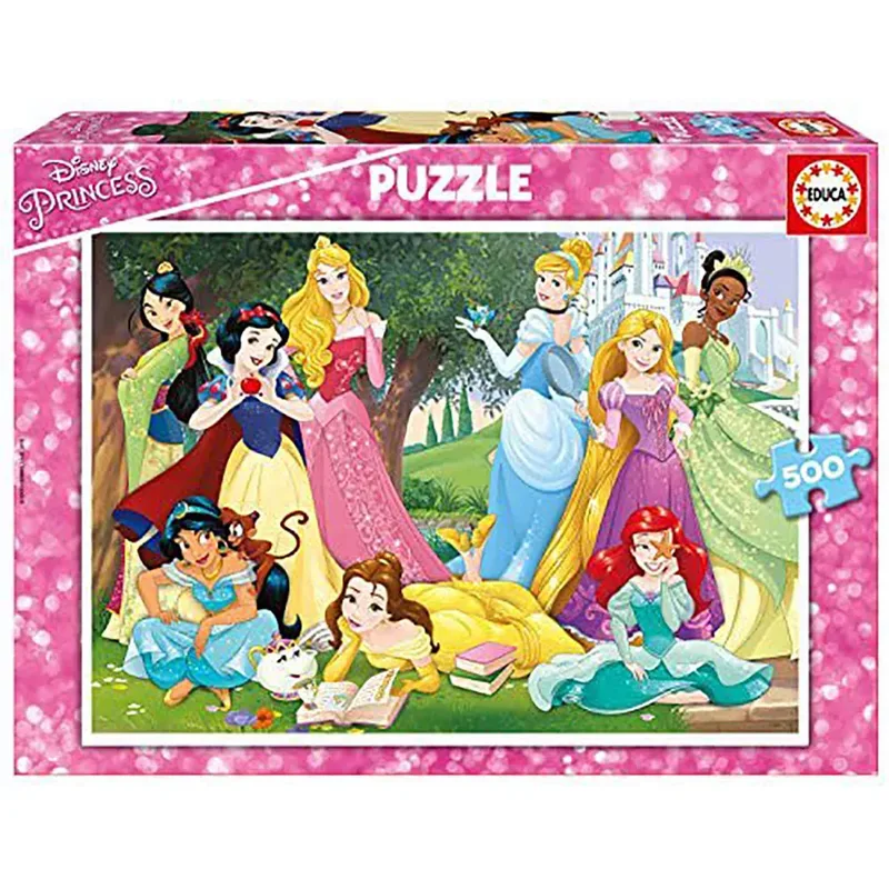 Puzzel - Disney Princess - 500 stukjes - Legpuzzel van Educa, editie Meerkleurig – doos 2 van 3