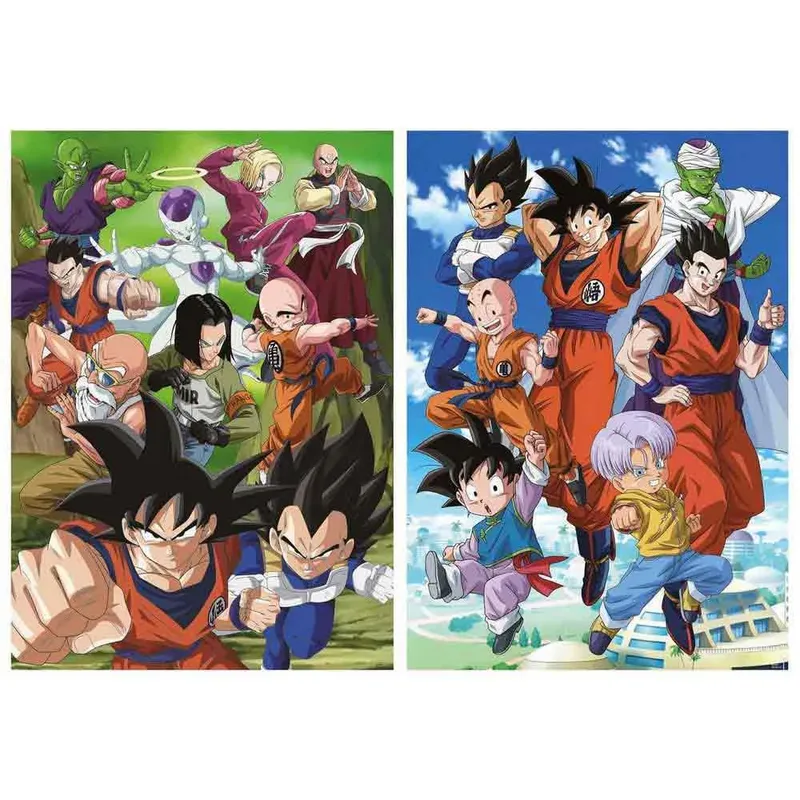 Puzzel- Dragon Ball - 2 x 500 stukjes - Legpuzzel voor volwassenen fra Educa, Flerfarvet-udgave – æske 3 af 3
