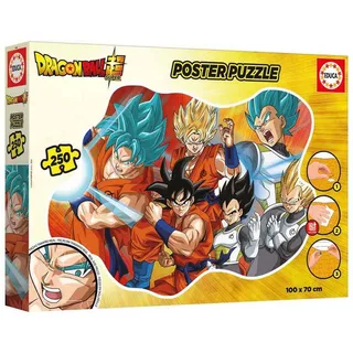 puzzel Dragon Ball poster - 250 stukjes - grote cartoon puzzel. from Educa, Multicolour edition – box 2 of 4