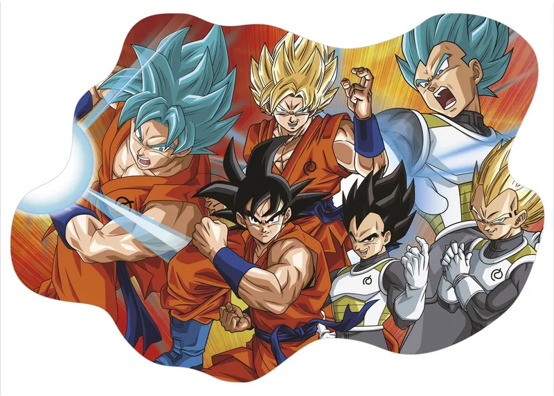 puzzel Dragon Ball poster - 250 stukjes - grote cartoon puzzel. fra Educa, Flerfarvet-udgave – æske