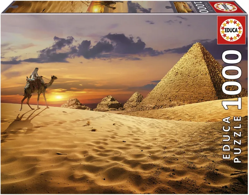 Puzzel Educa 1000 Kameel in de Woestijn de Educa, édition Multicolore – boîte