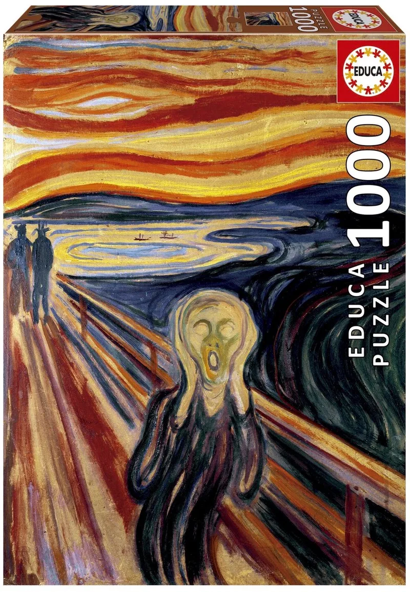 Puzzel Educa 20308 The Scream, Edvard Munch 1000 Onderdelen from Educa, Multicolour edition – box