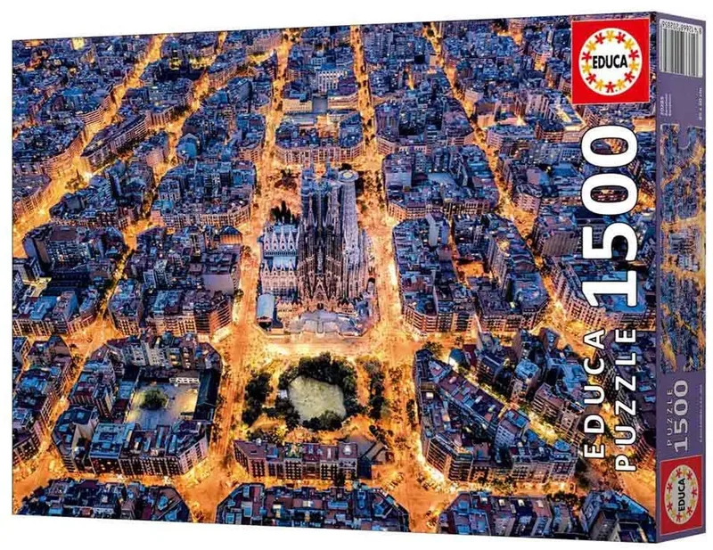 Puzzel Educa Barcelona 1500 Onderdelen de Educa, édition Multicolore – boîte