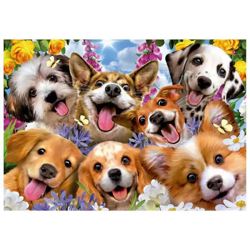 Puzzel- Educa Doggy selfie 1000 stukjes from Educa, Multicolour edition – box 2 of 2