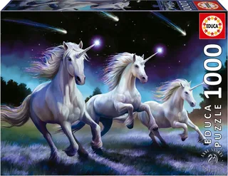 Puzzel Educa Unicorns (Anne Stokes) 1000 stuks van Educa, editie Meerkleurig – doos 1 van 2