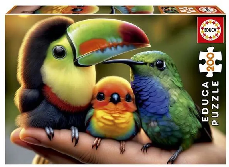 Puzzel Educa Vogels 200 Stukjes van Educa, editie Meerkleurig – doos