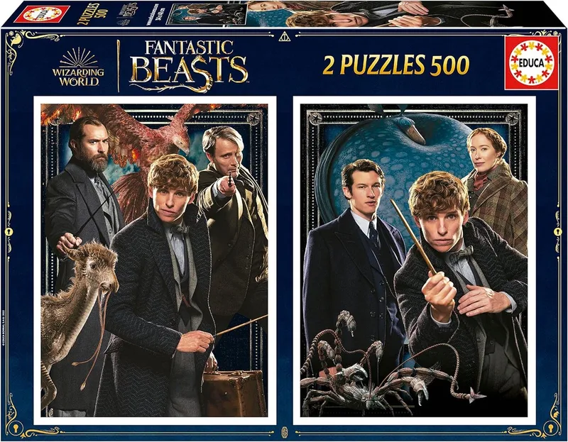 Puzzel - Fanatic Beasts - 2 x 500 stukjes - Legpuzzel voor volwassenen de Educa, édition Multicolore – boîte