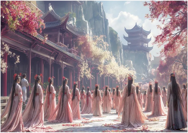 puzzel Geishas - 1000 stukjes Japan thema volwassenen. de Educa, édition Multicolore – boîte