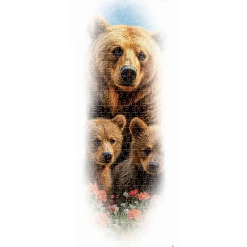 Puzzel - Grizzlyberen Canada - 1000 stukjes - Legpuzzel van Educa, editie Meerkleurig – doos 3 van 3