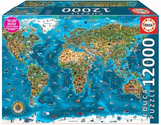 puzzel Het Mooiste van de Wereld 12000 stukjes cadeau. from Educa, Multicolour edition – box 2 of 2