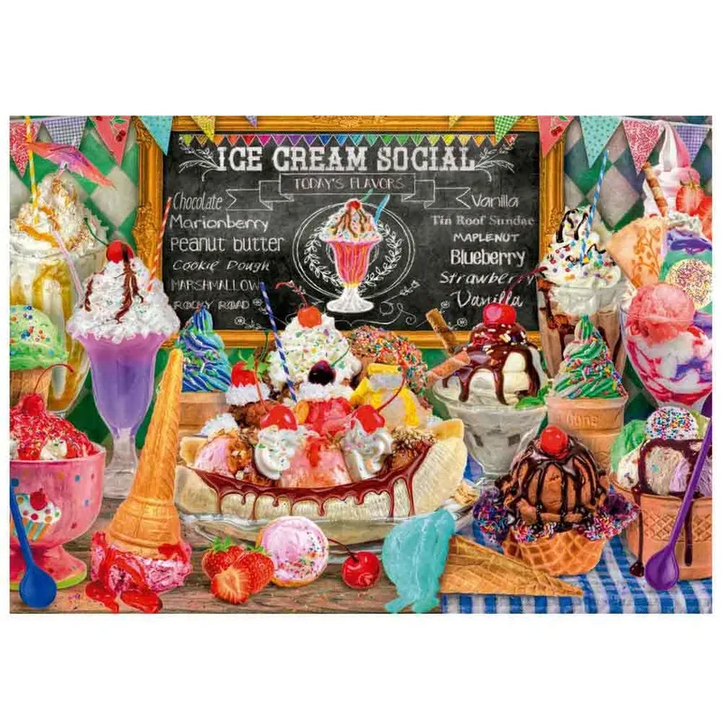 puzzel ijswinkel - 500 stukjes puzzel plezier. fra Educa, Flerfarvet-udgave – æske 2 af 4