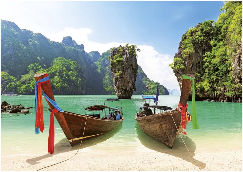 puzzel James Bond Island Thailand - 1000 stukjes karton. de Educa, édition Multicolore – boîte 1 sur 5