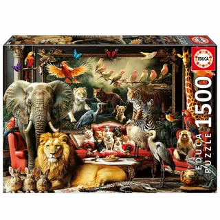 Puzzel -La Mansión de los Animales -1500 stukjes van Educa, editie Meerkleurig – doos 1 van 5