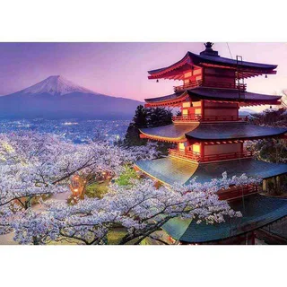 puzzel - Mont Fuji Japan - 2000 stukjes - Legpuzzel von Educa, Ausgabe Mehrfarbig – Schachtel 2 von 2