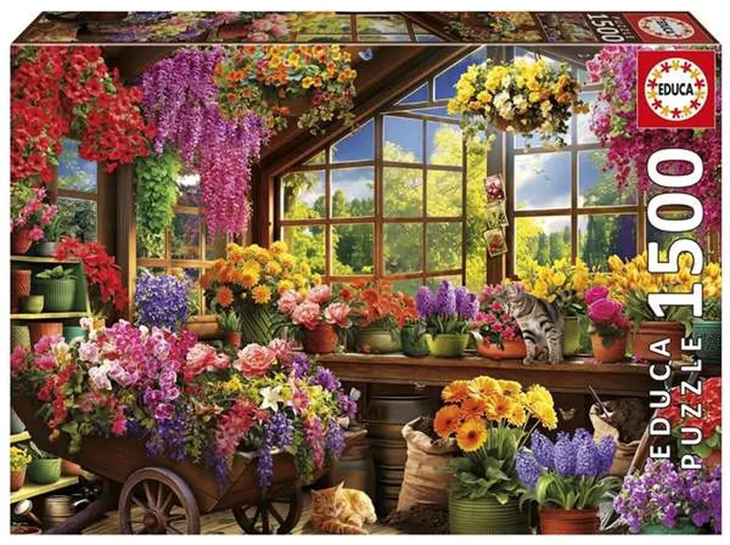 Puzzel - Potting Shed - 1500 stukjes - Legpuzzel van Educa, editie Meerkleurig – doos