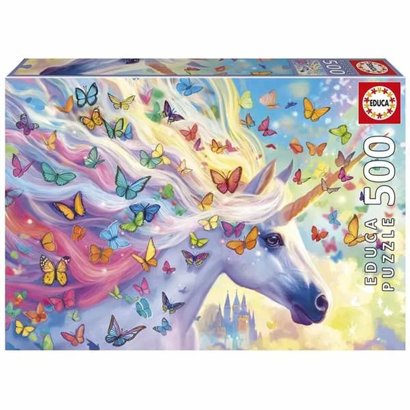 Puzzel - Rainbow Unicorn - 500 stukjes - Legpuzzel from Educa, Multicolour edition – box