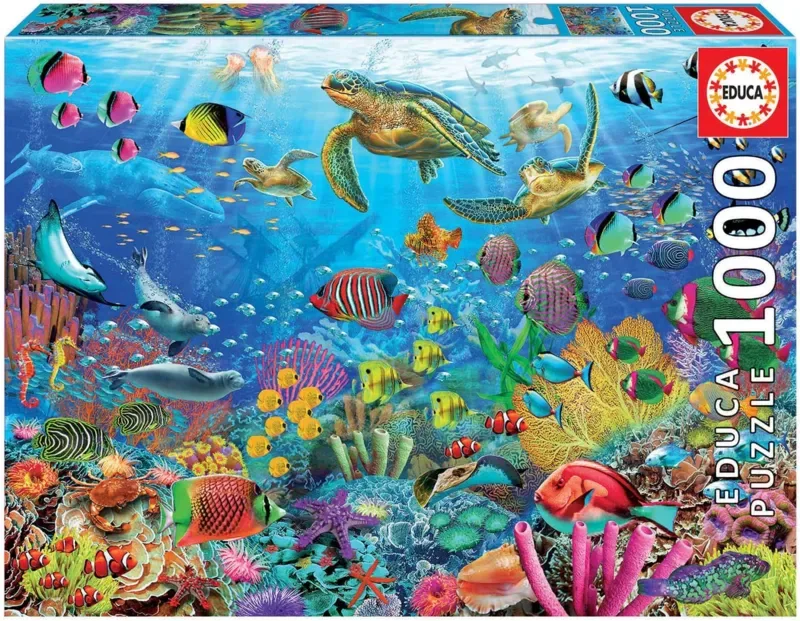 Puzzel - Schildpadden in het Paradijs - 1000 stukjes - legpuzzel voor volwassenen from Educa, Multicolour edition – box 2 of 2