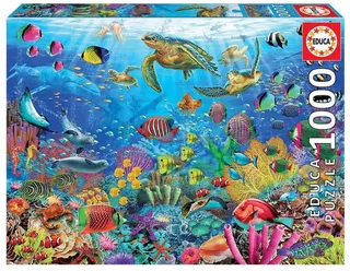 Puzzel - Schildpadden in het Paradijs - 1000 stukjes - legpuzzel voor volwassenen from Educa, Multicolour edition – box 1 of 2
