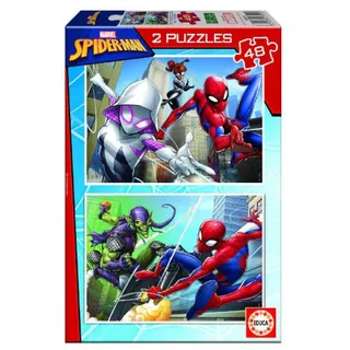 Puzzel Spider-Man 2x48 3D Puzzels de Educa – boîte 1 sur 2
