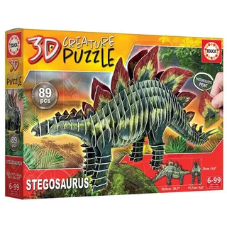puzzel Stegosaurus 3D karton speelgoed voor kinderen. van Educa, editie Meerkleurig – doos 5 van 5