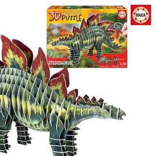 puzzel Stegosaurus 3D karton speelgoed voor kinderen. van Educa, editie Meerkleurig – doos 2 van 5