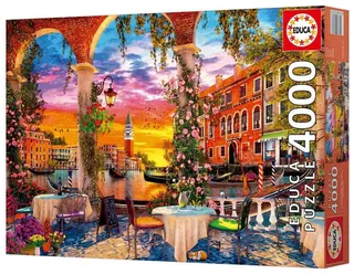puzzel Venetië 4000 stukjes karton legpuzzel volwassenen. van Educa, editie Meerkleurig – doos 1 van 5
