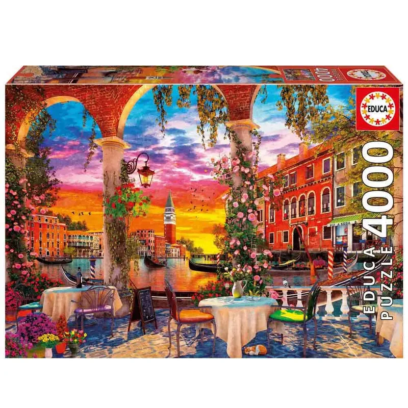 puzzel Venetië 4000 stukjes karton legpuzzel volwassenen. van Educa, editie Meerkleurig – doos 2 van 5