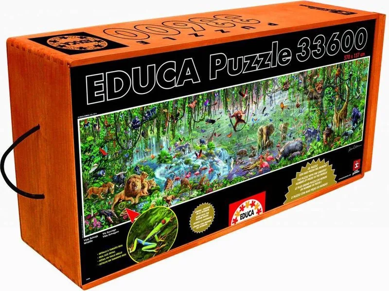 Puzzel - Wildlife - 33600 stukjes - Legpuzzel van Educa, editie Meerkleurig – doos 1 van 2