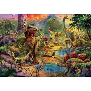 Puzzle 1000 - Land of Dinosaurs (017655) van Educa, editie Meerkleurig – doos 2 van 2