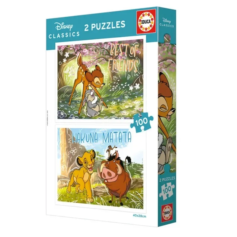 Puzzle 2 Puzzles - Classiques Disney - 100 à 149 pièces de Educa – boîte