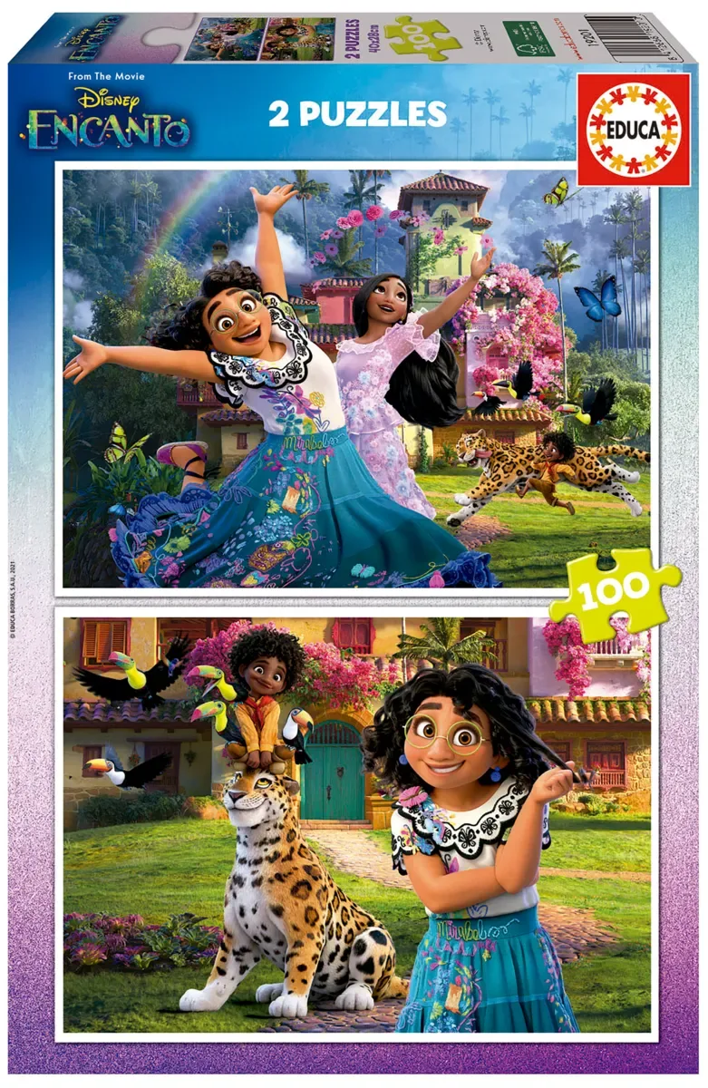 Puzzle 2 Puzzles - Encanto Disney - 100 à 149 pièces de Educa – boîte