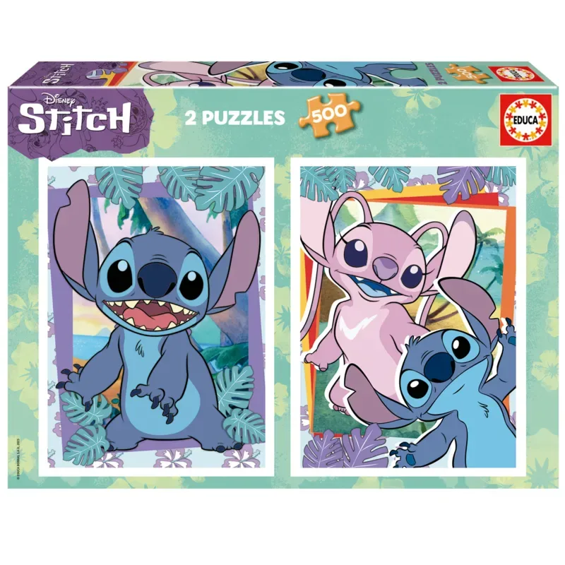 Puzzle 2 Puzzles - Stitch Disney - 500 à 999 pièces van Educa – doos 2 van 2