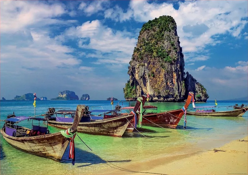 Puzzle 2000 - Krabi, Thailand ( 018007) van Educa, editie Meerkleurig – doos