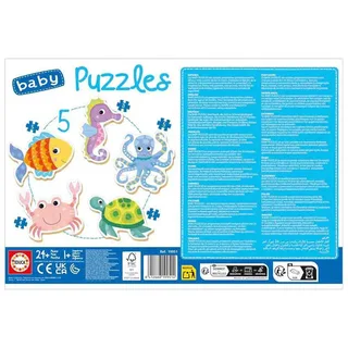 Puzzle 3-5 Morskie stworzenia - Puzzel 3-5 Zeedieren från Educa, utgåva Flerfärgad – kartong 4 av 4